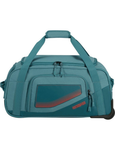Bolsa de Viaje con Ruedas American Tourister City Racer S/ 55x35x25cm/ 2 Ruedas/ Azul Verdoso