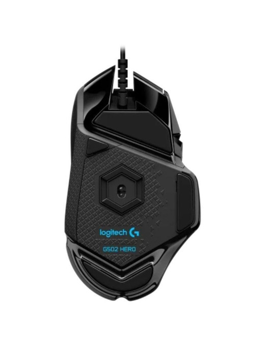 Ratón Gaming Logitech G502 Hero/ Hasta 25600 DPI/ Negro