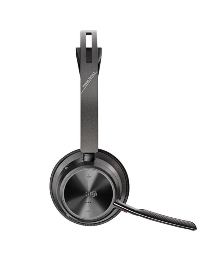 Auriculares Inalámbricos Poly Voyager Focus 2 Microsoft Teams + Adaptador USB-C-A + Soporte de Carga/ con Micrófono/ Bluetooth/ 