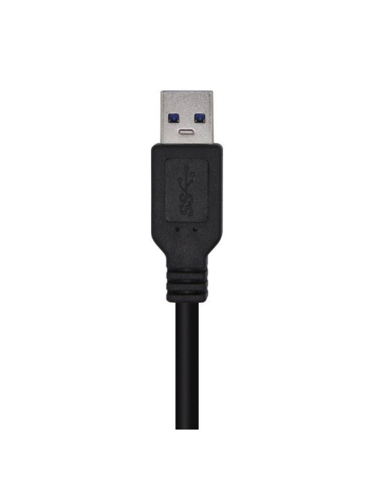 Cable USB 3.0 Impresora Aisens A105-0444/ USB Tipo-B Macho - USB Macho/ 5Gbps/ 2m/ Negro