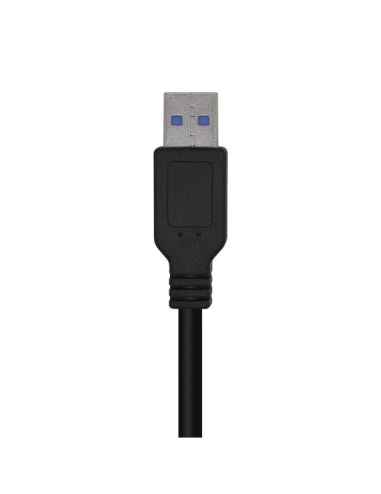 Cable USB 3.0 Aisens A105-0447/ USB Macho - USB Macho/ 5Gbps/ 2m/ Negro