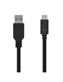 Cable USB 3.1 Tipo-C Aisens A107-0450/ USB Tipo-C Macho - USB Macho/ 10Gbps/ 1.5m/ Negro
