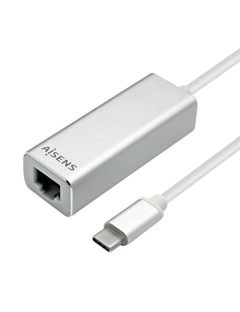 Adaptador USB Tipo-C - RJ45 Aisens A109-0341/ 1000Mbps
