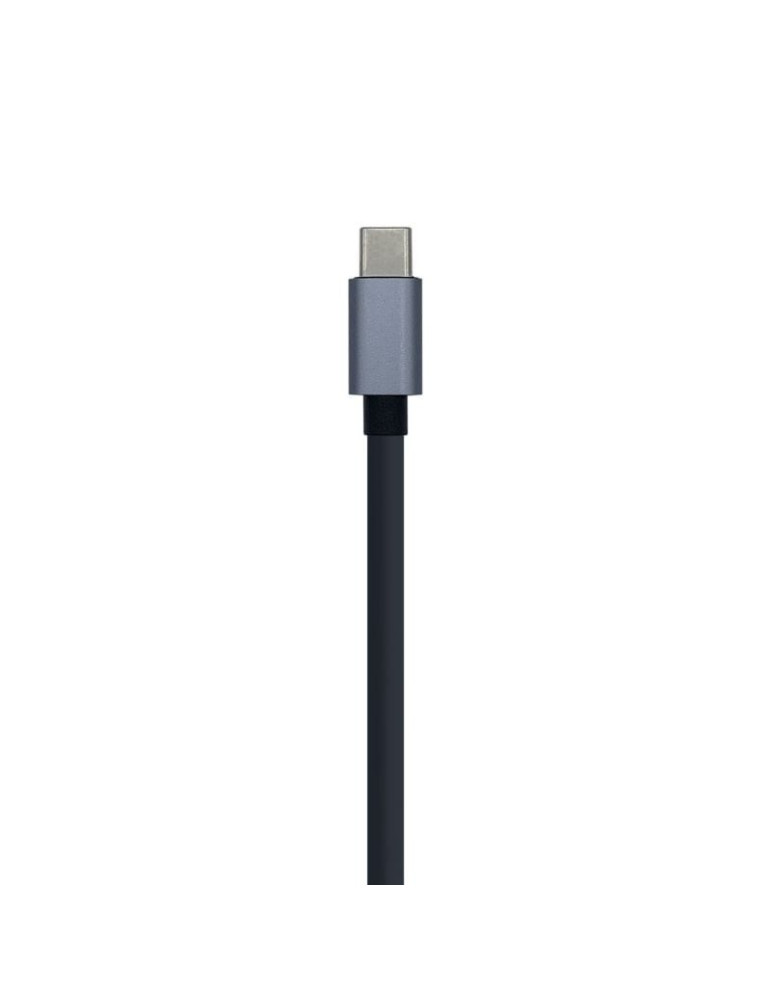Hub USB Tipo-C Aisens A109-0396/ 3xUSB/ 1xRJ45/ Gris