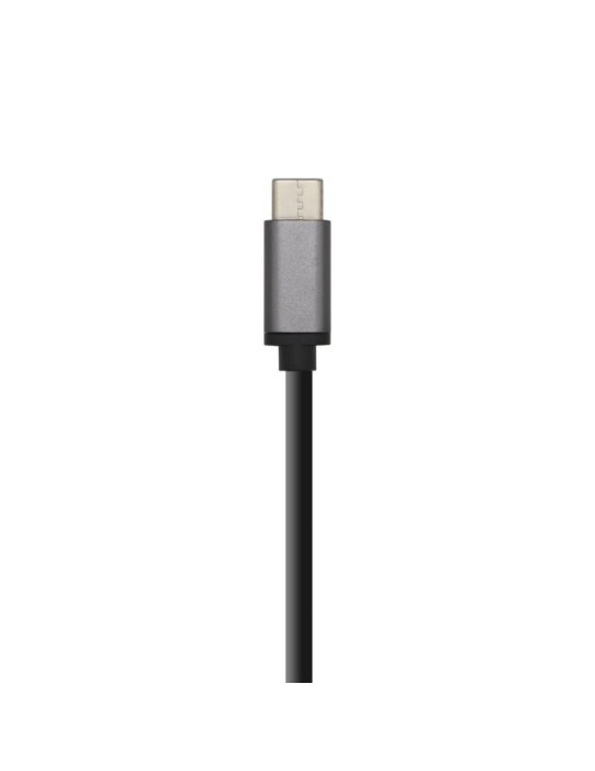 Hub USB Tipo-C Aisens A109-0403/ 4xUSB/ Gris