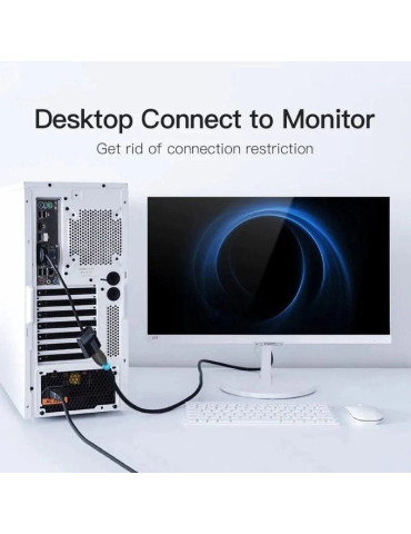 Cable Conversor Vention ACNBD/ VGA Macho - HDMI Hembra/ 50cm/ Negro 2