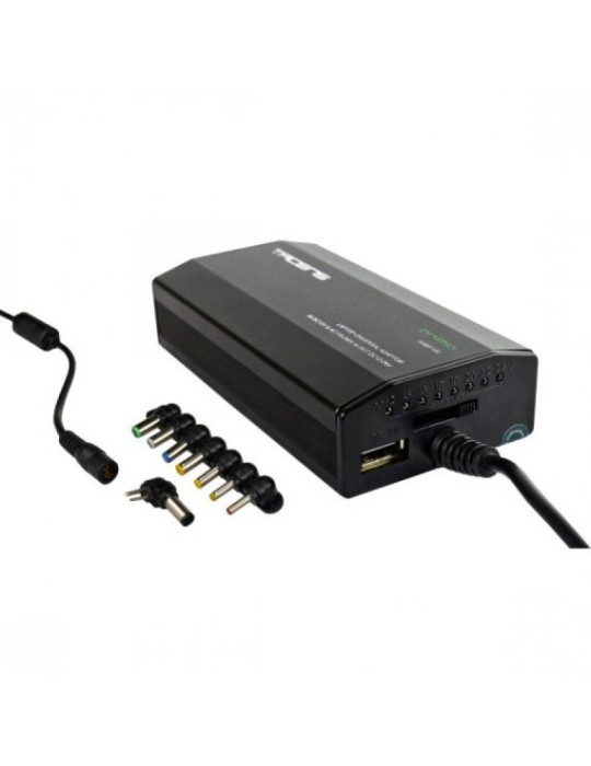 Cargador de Portátil Anima ANBP100/ 1xUSB/ 100W/ Manual/ 8 Conectores/ Voltaje 12-24V