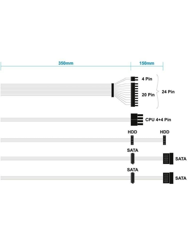 Fuente de Alimentación Aisens ASPC-500ATX-SEO/ 500W/ Ventilador 12cm
