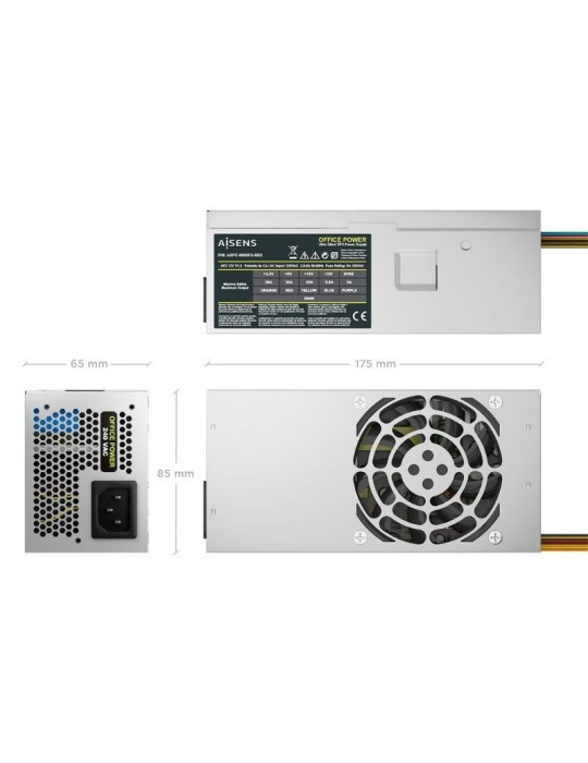 Fuente de Alimentación TFX Aisens ASPC-500TFX-SEO/ 500W/ Ventilador 8cm