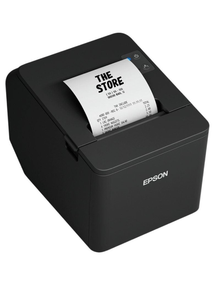 Impresora de Tickets Epson TM-T20IV/ Ancho papel 80mm/ USB-RS232/ Negra