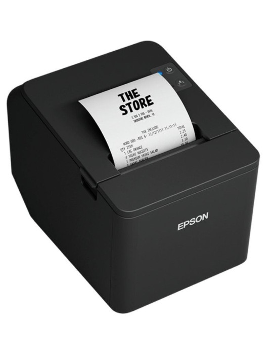 Impresora de Tickets Epson TM-T20IV/ Ancho papel 80mm/ USB-RS232/ Negra