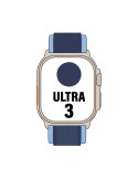 Apple Watch Ultra 3/ GPS/ Cellular/ 49mm/ Caja de Titanio Natural/ Correa Loop Trail Azul/azul brillante M/L