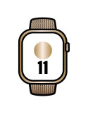 Apple Watch Series 11/ GPS/ Cellular/ 46mm/ Titanio Dorado/ Correa Milanese Dorada Loop S/M