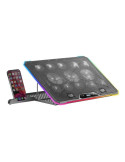 Soporte Refrigerante Mars Gaming MNBC13 para Portátiles hasta 17"/ Iluminación LED