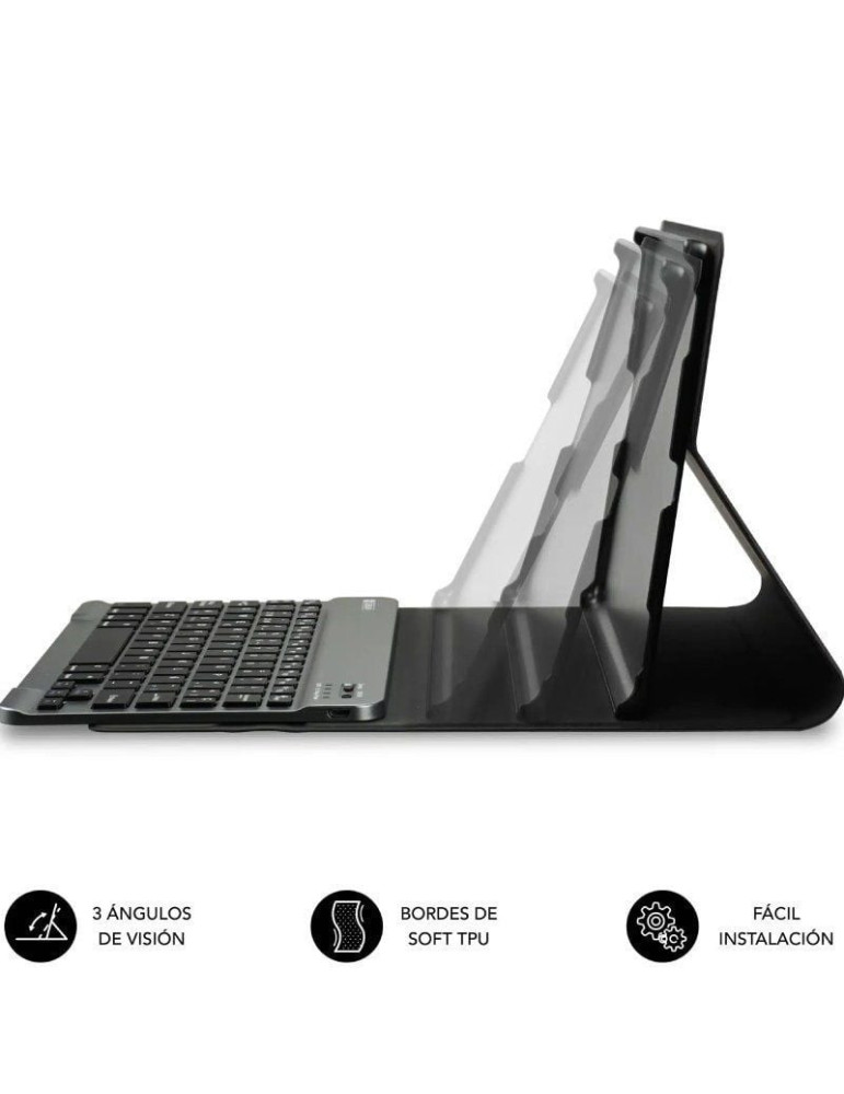 Funda con Teclado Subblim Shock Case Lenovo Tab 10.1" 2025/ Negra