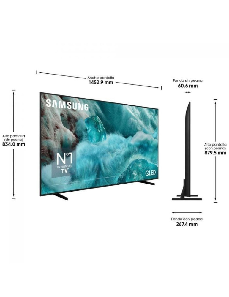 Televisor Samsung QLED Q7F4 TQ65Q7F4AU 65"/ Ultra HD 4K/ Smart TV/ WiFi