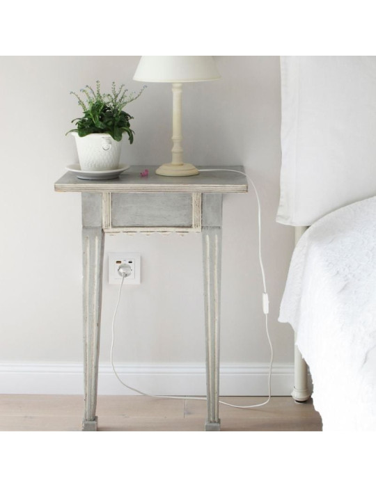 Roseta de Pared Nanocable 10 35 0011/ 1 Schuko/ 1 USB Tipo-C/ 1 USB