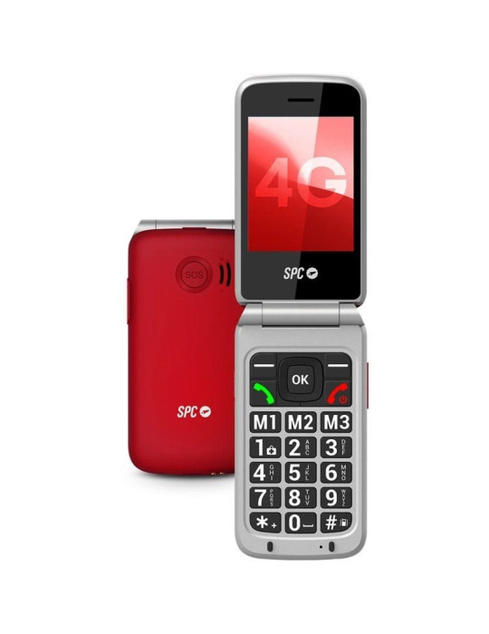 Teléfono Móvil SPC Stella 3 para Personas Mayores/ 4G/ Rojo