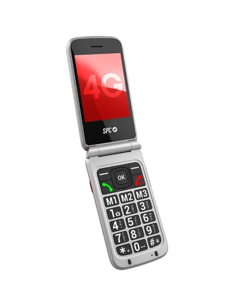 Teléfono Móvil SPC Stella 3 para Personas Mayores/ 4G/ Rojo