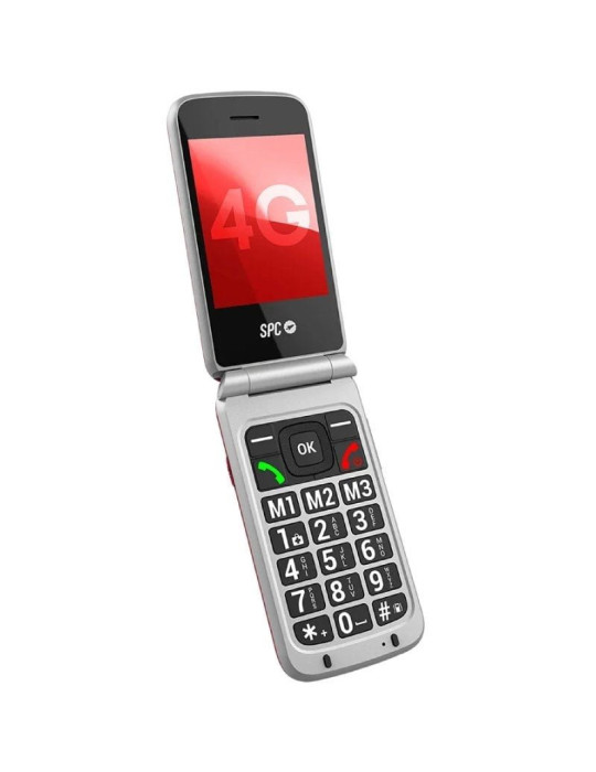 Teléfono Móvil SPC Stella 3 para Personas Mayores/ 4G/ Rojo