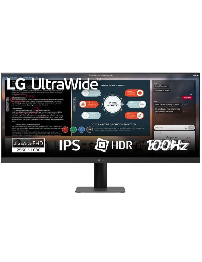 Monitor Profesional Ultrapanorámico LG 29U511A-B 29"/ WFHD/ Negro