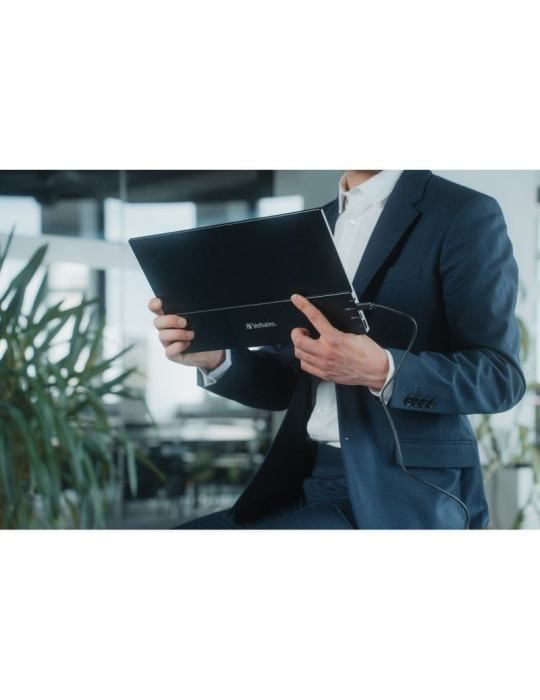 Monitor Portátil Táctil Verbatim PMT-17-4K 17.3"/ 4K/ Multimedia/ Negro