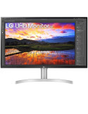 Monitor Profesional LG 32UN650K-W 31.5"/ 4K/ Multimedia/ Regulable en altura/ Blanco