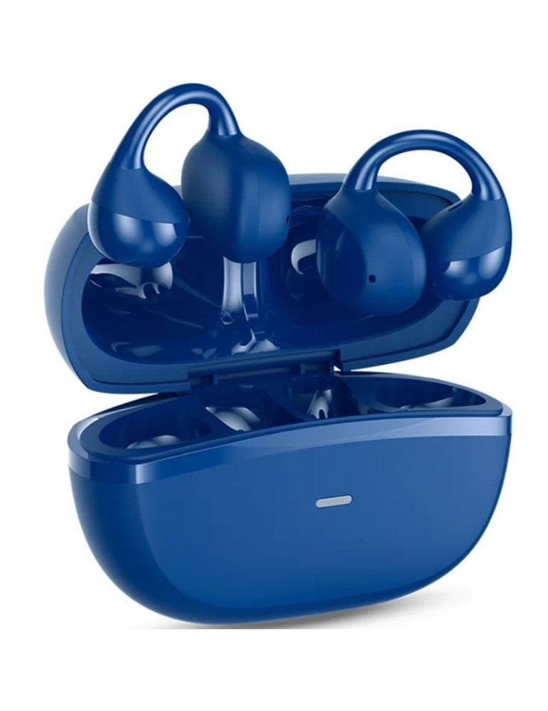 Auriculares Bluetooth SPC Boost Clip con estuche de carga/ Autonomía 6h/ Azules