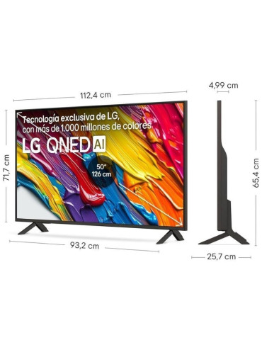 Televisor LG QNED 50QNED84A6C 50"/ Ultra HD 4K/ Smart TV/ WiFi 2