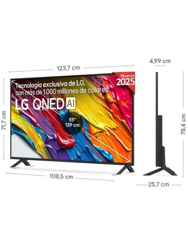Televisor LG QNED 55QNED84A6C 55"/ Ultra HD 4K/ Smart TV/ WiFi 2