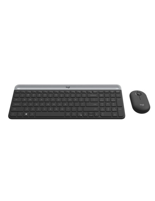 Teclado y Ratón Inalámbricos Logitech Slim Combo MK470