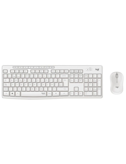 Teclado y Ratón Inalámbricos Logitech Silent Touch MK295/ Blanco