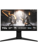 Monitor Gaming TCL 27R83U 27"/ 4K/ 1ms/ 160Hz/ VA/ Regulable en altura/ Blanco y Negro