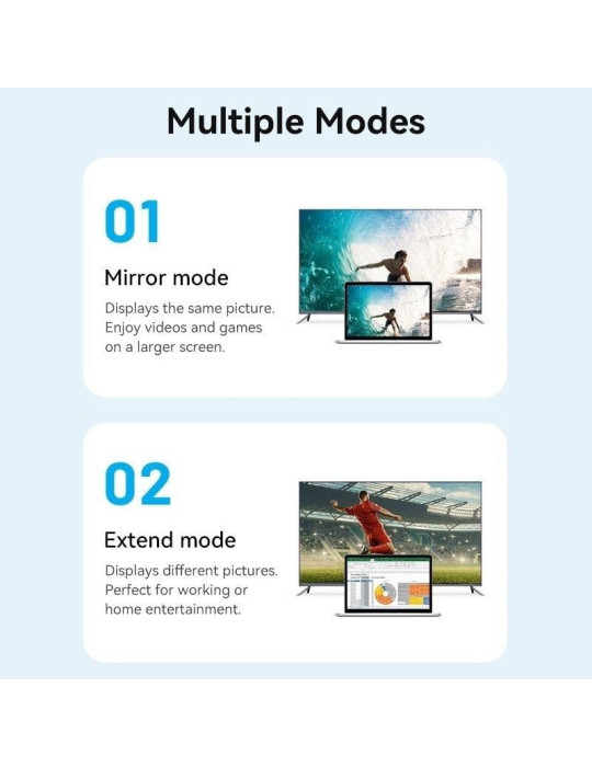 Cable Micro HDMI 2.0 4K Vention AGIBF/ HDMI Macho - Micro HDMI Macho/ 1m/ Negro