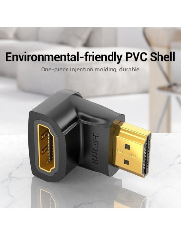Adaptador HDMI 4K 90  Vention AIOB0/ HDMI Macho - HDMI Hembra 2