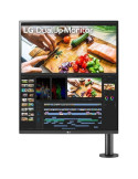Monitor Profesional LG DualUp Ergo 28MQ780-B 27.6"/ SDQHD/ Multimedia/ Regulable en altura/ Negro