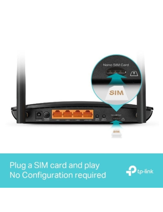 Router Inalámbrico 4G TP-Link Archer MR500 1200Mbps 2.4GHz 5GHz/ 2 Antenas/ WiFi 802.11a/n/ac - b/g/n