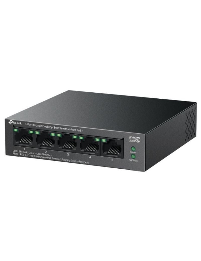 Switch TP-Link LS105GP 5 Puertos/ RJ-45 10/100/1000 PoE+