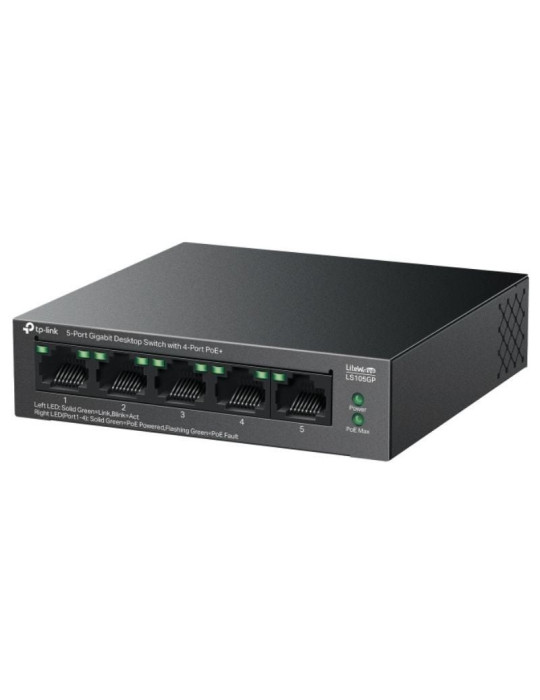 Switch TP-Link LS105GP 5 Puertos/ RJ-45 10/100/1000 PoE+