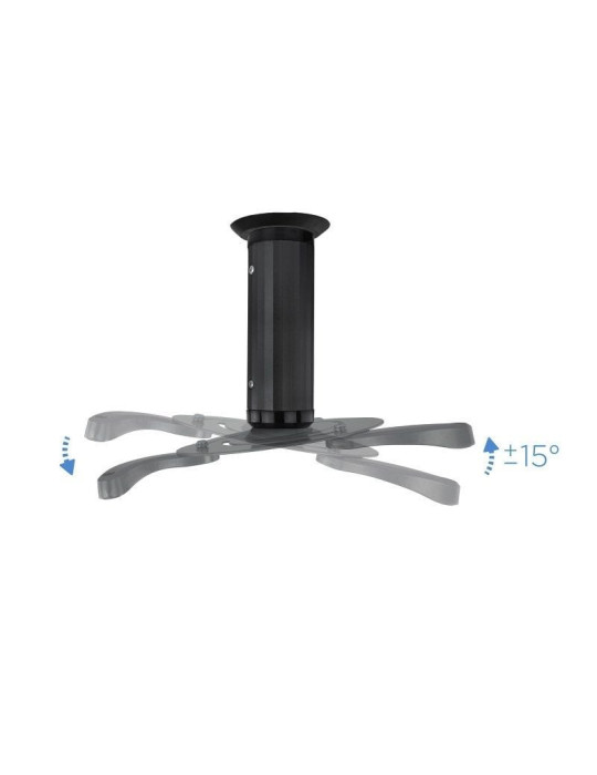 Soporte de Techo para Proyector TooQ PJ1010TN-B/ Inclinable/ Giratorio/ hasta 10kg