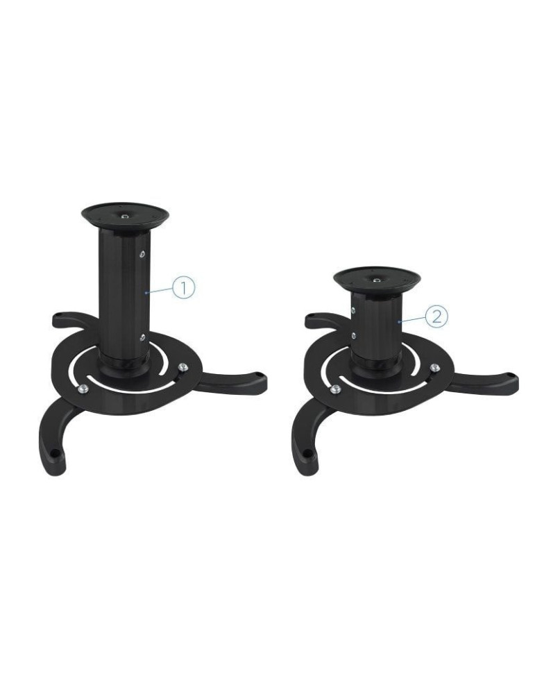 Soporte de Techo para Proyector TooQ PJ1010TN-B/ Inclinable/ Giratorio/ hasta 10kg