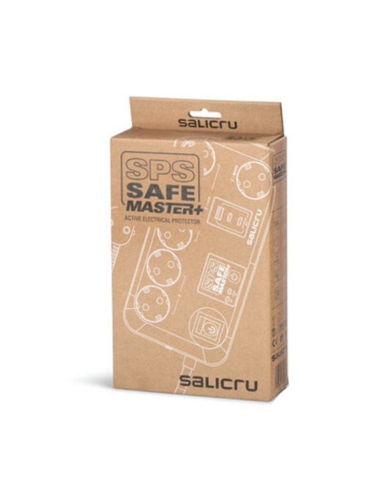 Regleta con interruptor Salicru SAFE MASTER+/ 5 Tomas de corriente/ 1 Master/ 2 USB Tipo-C/ 1 USB/ Cable 1.4m/ Blanca