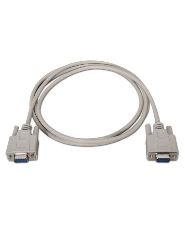 Cable Serie NULL Modem Aisens A112-0067/ DB9 Hembra - DB9 Hembra/ Hasta 0.15W/ 1.6Mbps/ 1.8m/ Beige 2