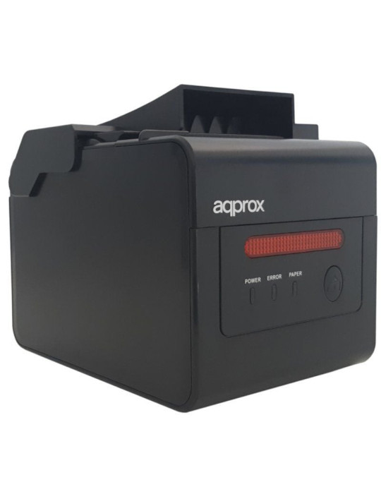 Impresora de Tickets Approx appPOS80WIFI+LAN/ Térmica/ Ancho papel 58 y 80mm/ USB-WiFi-LAN-RS232-RJ11/ Negra