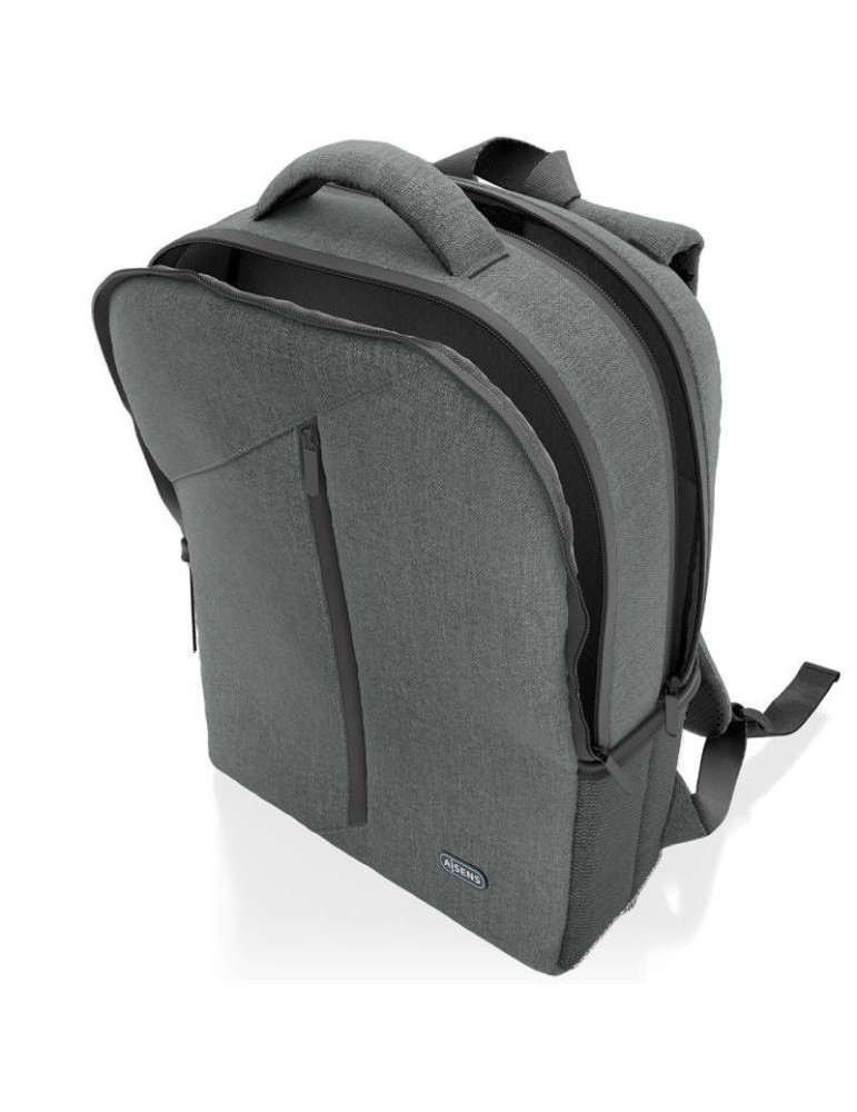 Mochila Aisens Premium ASBG-BP084-GR para Portátiles hasta 15.6"/ Gris