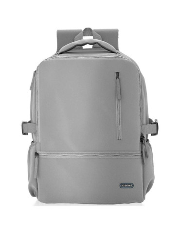 Mochila Aisens ASBG-BP087-GR para Portátiles hasta 15.6"/ Impermeable/ Gris