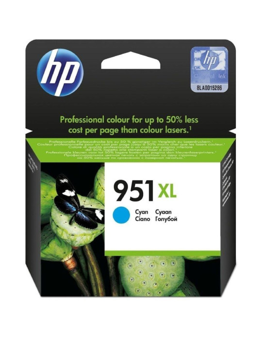 Cartucho de Tinta Original HP n 951 XL Alta Capacidad/ Cian