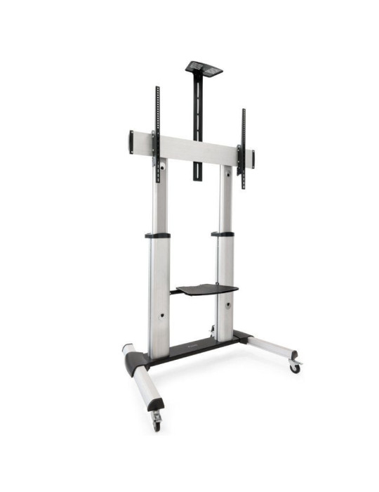 Soporte de Suelo Inclinable/ Ajustable con Ruedas TooQ FS20300M-B para TV de 60-100"/ hasta 100kg