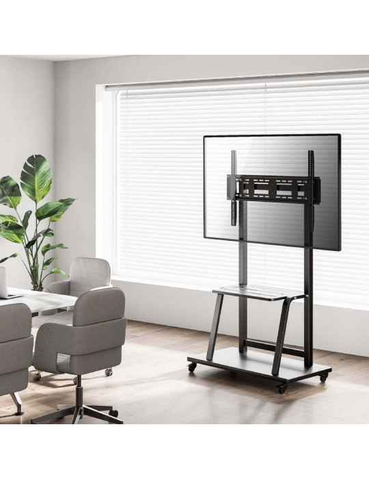 Soporte de Suelo con Ruedas Aisens FT100E-231 para TV de 37-100"/ hasta 150kg