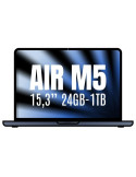 Apple Macbook Air 15,3"/ M5 10-Core CPU/ 24GB/ 1TB SSD/ 10-Core GPU/ Medianoche
